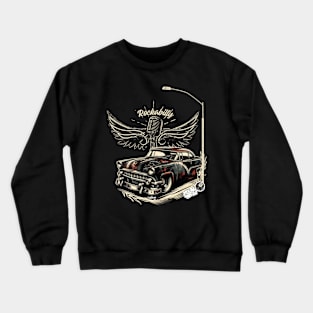 Street Vintage Classic American Muscle Car - Hot Rod and Rat Rod Rockabilly Retro Collection Crewneck Sweatshirt